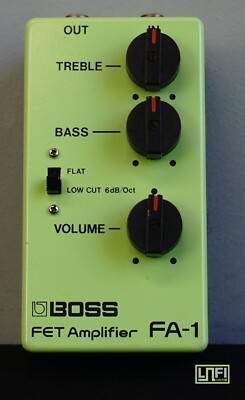 ギター BOSS FA-1 BOSS FA-1 FET Amplifier 1988 Guitar Pedal Pre AMP Made in