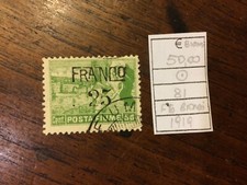 1919 FIUME 25 cent soprastampato usato firmato dal perito Biondi 