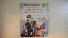 Golden Records Captain Kangaroo & Mr. Green Jeans sing SLEIGH RIDE 6" 78rpm 1959