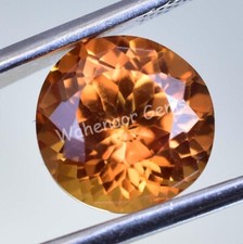 Natural Padparadscha Sapphire 3.70 Ct Round Certified Loose Gemstone