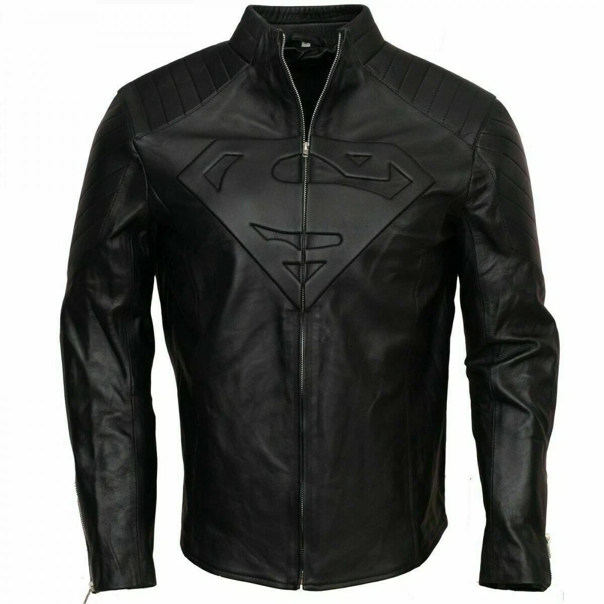 Superman Clark Kent Man of Steel Smallville and Lois Leather Black Jacket |  eBay