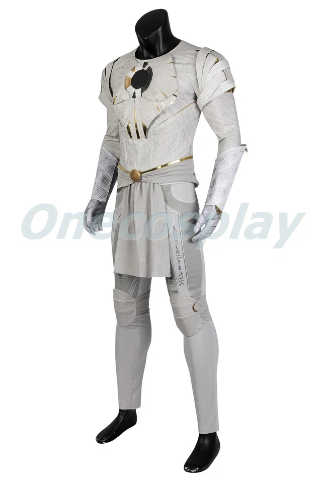 Disfraz de Caballero Luna 2022 Marc Spector Disfraz Traje Ver3 Traje Blanco Foto 3 de 4