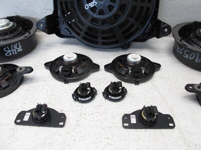 12-18 AUDI C7 A6 S6 DOOR TWEETER SPEAKER SET FRONT REAR LEFT RIGHT