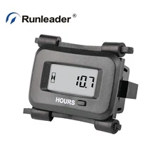 AC/DC 5V - 277V Digital Hour Meter Maintenance Counter for Gas Engine Motorcycle