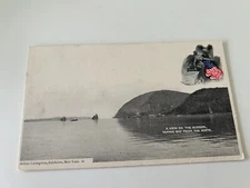 A View on the Hudson Tappan Bay from the North Postcard New York
