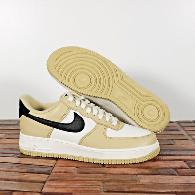 Nike Air Force 1 '07 LX Shoes Team Gold Black Sail DV7186-700 Mens Size 9.5-10.5