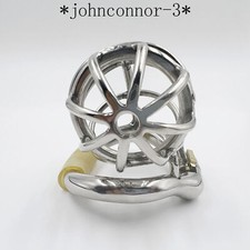 Stainless Steel Stealth Lock Male Chastity Device Cage Lock Rings Chastity Belt