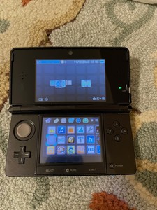 Nintendo 3 Decisek Originalnyj Chernyj Seryj Konsol Ctr 001 Usa S Zaryadnym Ustrojstvom I Chehlom Cfw Ebay