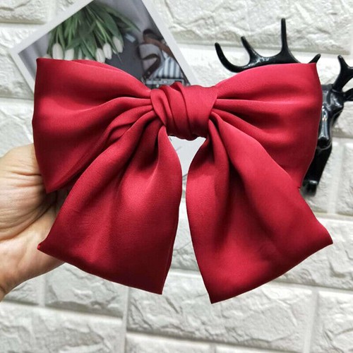 Vintage Cute Hair Clips Satin Butterfly Bow Hairpin Accessorie Sp - Picture 6 of 16