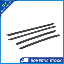Packof 4 for TOYOTA HILUX SR5/VIGO/MK6 PICKUP 05-15 Window Glass Seals Door Belt