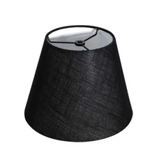 Barrel Black Small Lamp Shade for Table Floor Lamps Replacement 6x10x7.5 Inch...