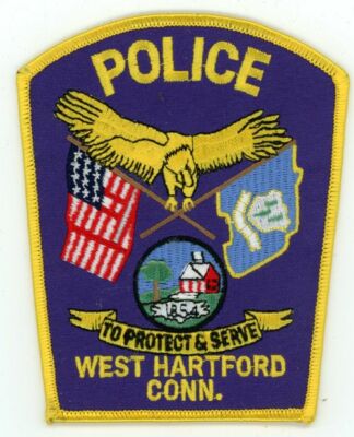CONNECTICUT CT WEST HARTFORD POLICE NICE SHOULDER PATCH SHERIFF | eBay