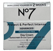 No7 Protect & Perfect Intense Advanced Fragrance Free Day SPF 30 Cream (2491)