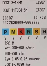 ORIGINAL  10PCS  USER  TOOLS         DCGT 11T304-SM IC907