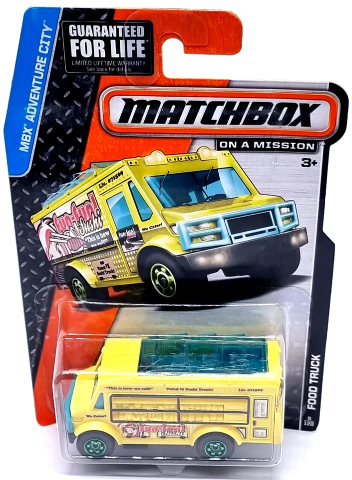 Mattel Matchbox On A Mission Cars / Auto Fahrzeug Food Truck