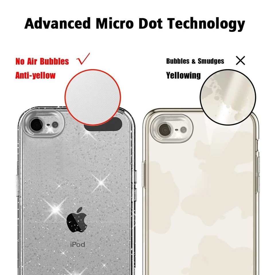 Funda brillante transparente a prueba de golpes resistente para Apple iPod Touch 7ª/6ª/5ª Foto 4 de 4