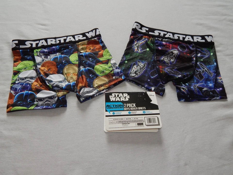 Star Wars Niños Ropa Interior Talla XS 4 Pequeña 6 NUEVO Niños Calzoncillos Boxer Compresión Foto 2 de 4