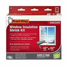 FROST KING V73 HEAT SHRINK WINDOW INSULATION KIT 42"X62" FAST SHIP 5115613