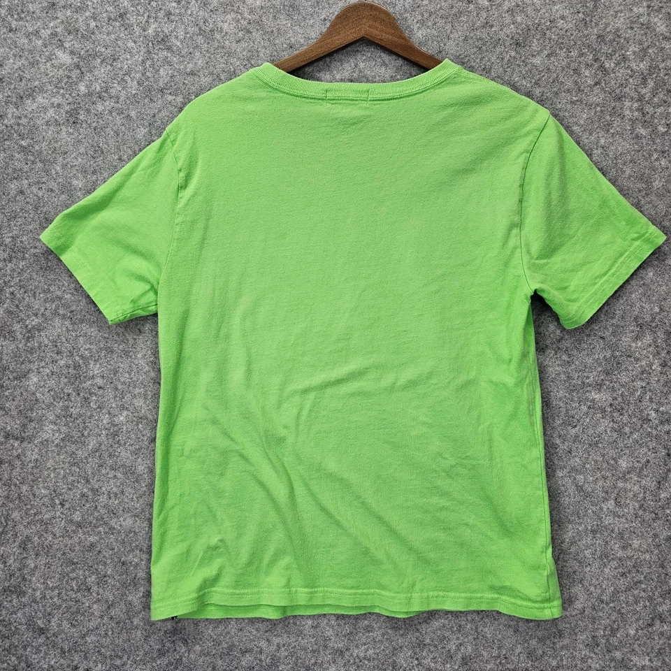Camiseta Polo Ralph Lauren Niños L 14 16 Verde Lima Pony Logo Escuela Preppy Tee Foto 2 de 4