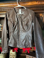 M By Marc Bouwer Women s Leather Jacket Coat-...