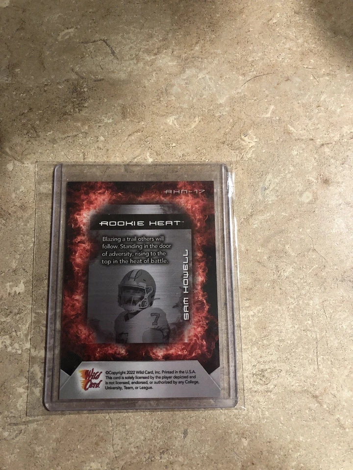 2022 WildCard Matte Sam Howell RC Rising Heat NO RHN-17 SN 1/5! - Image 2 of 2