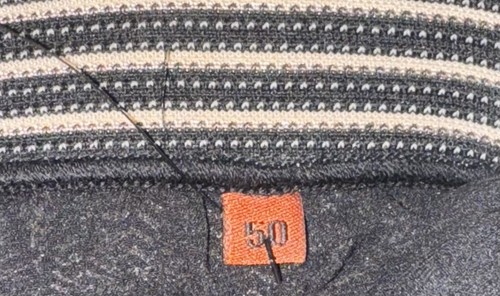 MISSONI BLACK BEIGE ZIG ZAG KNIT LOOSE LEG SILK LINED ELASTICATED SIZE L NEW - Picture 8 of 11