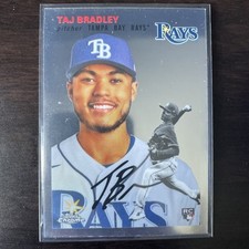 2023 Topps Chrome Platinum Anniversary Taj Bradley 121 RC Rookie Rays