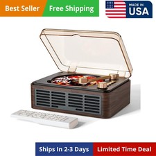 CD Player with Speakers Bluetooth Nostalgic CD Player Bluetooth CD Raido Player