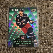 2024-25 UD Allure Colorful Futures Green Adan Fantilli