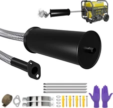 Generator Exhaust Extension Silencer Kit, Generator Muffler Generator Exhaust Ho