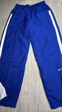 vintage nike Men's Blue Joggers-tracksuits men XXL blue white