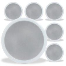 PD CSPB6 Ceiling Speakers 6 Pack 6.5 Inch 100V Line for Home/School/Gym