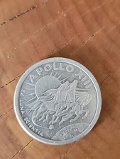 Apollo XIII Space Token 1995 USS A13 Ex Luna Scientia Aluminum Coin 