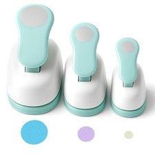 3PCS Circle Punch, Circle Hole Punch Different Size 1 5/8 3/8 Inch for S...