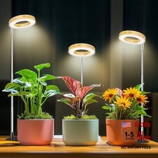 Grow Light, 48 LEDs Full Spectrum Plant Lights for 3 Pack 3.4in-Wood Grain