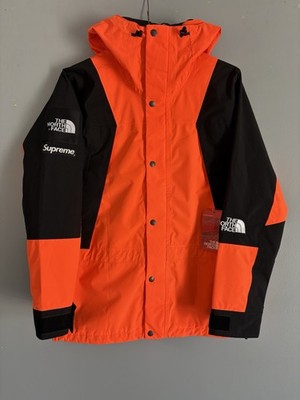 BRAND NEW Supreme x The North Face Mountain Light Jacket FW16 Small Orange Parka