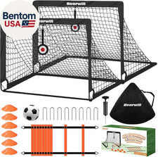Soccer Goal, Kids Soccer Goals for Backyard Set of 2, 4X3Ft Portable Soccer Goal