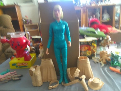 ORIGINAL 1960'S MARX BOTW JANE WEST ACTION FIGURE