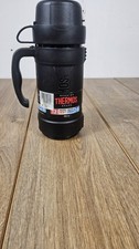 Image of Thermos Premier Series 500ml Black Vacuum Flask New with Tags Plastic tst 11