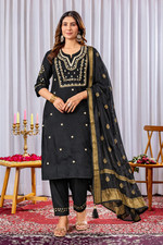 Readymade Kurti Viscose Silk Women Set Heavy Sequence Work Indian Designer Dress