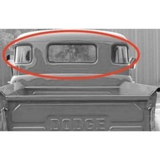 For 1948-1953 Dodge B-series Truck Three Piece Rear Window Rubber Gasket Seal