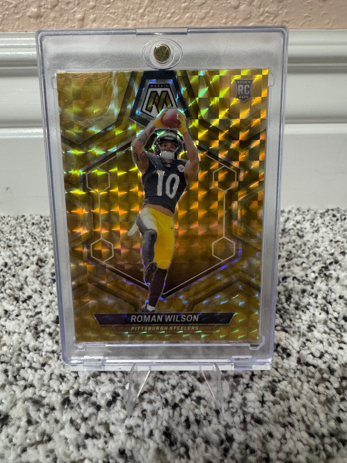 2024 Panini Mosaic - Rookies Roman Wilson #369 Honeycomb Prizm (RC)