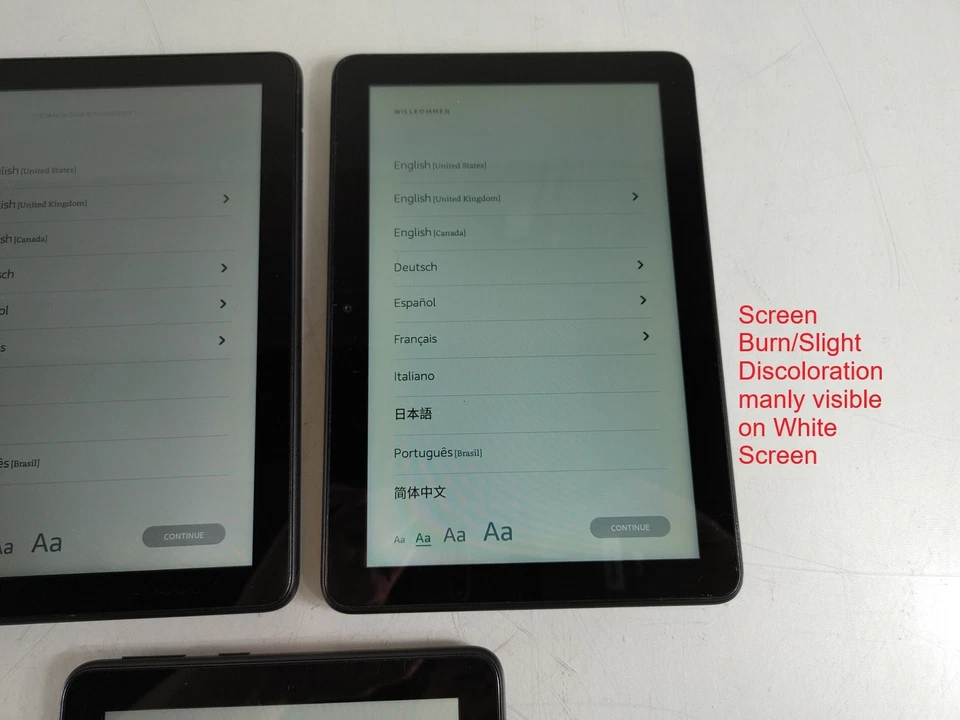 Lot Of 3 Amazon K72LL4 Fire HD 8 " 10th Gen 32GB " Per Parti Solo " - Immagine 3 di 4