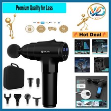 Deep Tissue Massage Gun with 6 Heads 20 Speed Portable Back Pain Relief