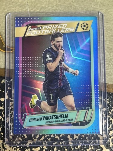Topps Finest Club Competitions Kvicha Kvaratskhelia Prized Footballers 87/150