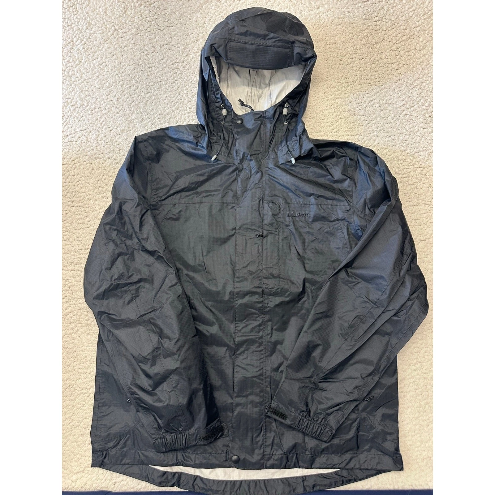 LL Bean Mens Waterproof Rain Jacket Medium