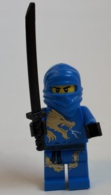 LEGO Ninjago Jay DX Minifigure njo016 Blue Dragon Suit Ninja Rare 2521 2519