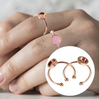 10 Pcs Ringrohlinge FüR Die Schmuckherstellung Einstellungen Rahmen