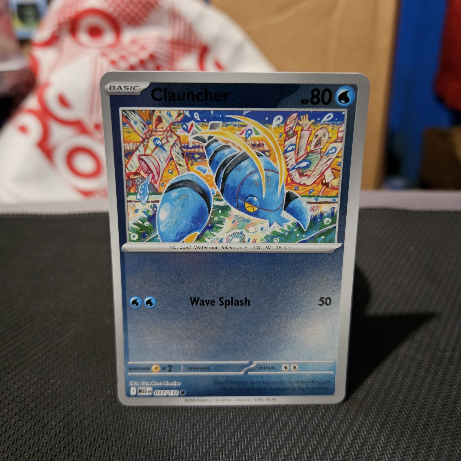 Clauncher Pokemon TCG Mega Evolutions Reverse Holo Common Card #37/132