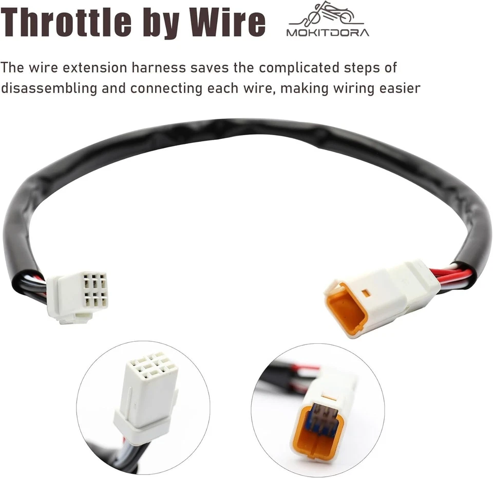 Línea de freno de cable extendido Softail 2018-up de 12"" para Harley Heritage Deluxe sin ABS Foto 4 de 4